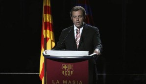 Barcelona-Präsident Sandro Rosell begrüßte höchstpersönlich die Gäste in der neuen Jugendakademie