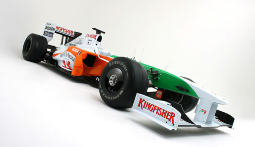 Das ist der neue Force India VJM02. Mit ihm sollen Giancarlo Fisichella und Adrian Sutil Punkte holen