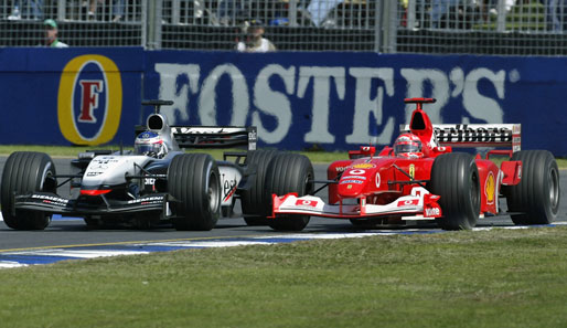 2003: Der Deutsche brauchte nur noch einen Punkt, um Weltmeister zu werden. Schumacher wurde Achter, holte den Punkt und die WM