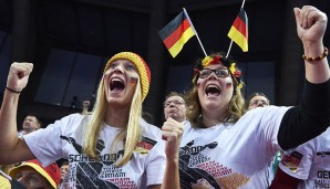 Auch die deutschen Fans waren natürlich wieder voll dabei