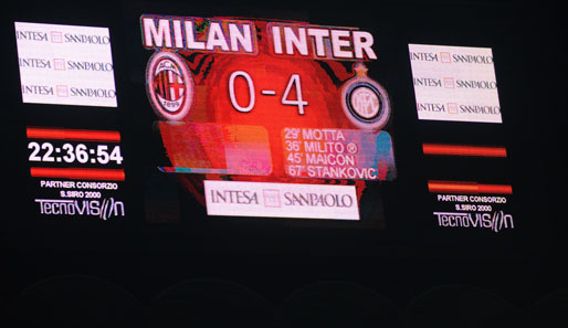 Der Traum für jeden Inter-Fan: Ein Sieg gegen den AC Mailand. 2009 gelang dieses Kunststück mit gleich vier Toren Unterschied