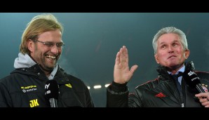 ...und großen Kollegen, wie hier mit Jupp Heynckes vor einem Duell zwischen dem BVB und Bayern am 19. November 2011 (1:0)