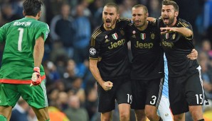 Leonardo Bonucci, Giorgio Chiellini und Andrea Barzagli sind das defensive Bollwerk von Juventus. Bisher kassierte die Alte Dame erst 18 Gegentore, der selbst aufgestellte Rekord aus der Spielzeit 2011/12 liegt bei 20