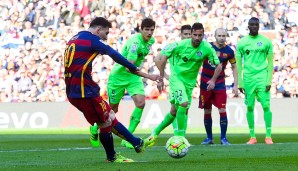 Auf den Punkt gebracht: In den fast sieben Jahren schoss Messi 40 Elfmeter, 33 davon waren drin
