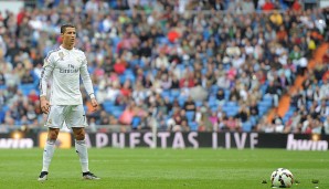 Ronaldo nahm sich deutlich mehr Freistöße (278), wovon 19 ihr Ziel fanden