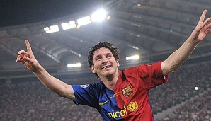Im Finale gegen Manchester United traf Messi und sorgte so für den Champions-League-Sieg