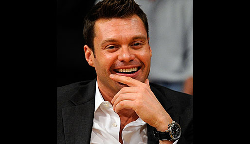 Fernseh- und Radiomoderator Ryan Seacrest hat großen Spaß am Basketball der Extraklasse