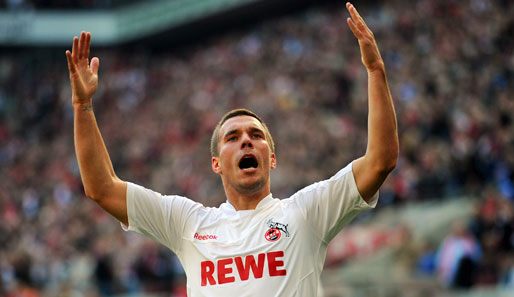Lukas Podolski: 110 Prozent ehrliche Haut, heißt es auf seiner Homepage. 100 Prozent Köln trifft es auch