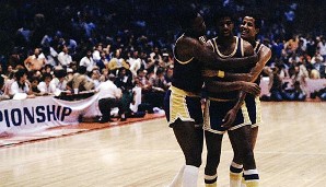 1980 bezwangen die Lakers die Philadelphia 76ers in den Finals, gleich in seinem ersten Jahr gewann Magic Johnson den Titel - und wurde Finals-MVP