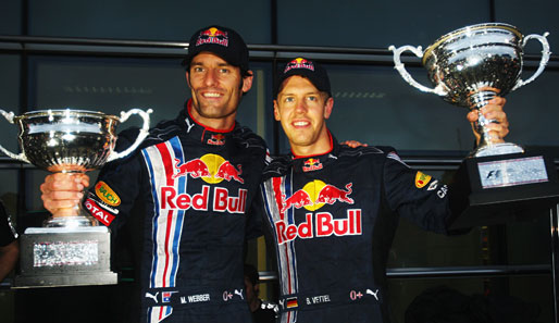 In 2009 feierte Mark Webber zwei Siege und Sebastian Vettel vier. Zusammen sicherten sie Red Bull Platz zwei in der Konstrukteurs-Wertung