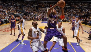Phoenix Suns (2) – L.A. Lakers (7), 1. Runde 2006: Nach dem Suns-Sieg zum Auftakt holten sich Kobe, Odom und Co. drei enge Spiele in Serie. Doch Phoenix schlug zurück. Leandro Barbosa führte den Favoriten in Spiel 7 zum Sieg