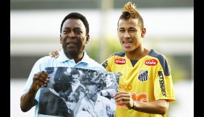 Extravagant, aber unheimlich gut auf dem Platz - kein Wunder, dass Neymar schon früh mit der Legende Pele verglichen wird