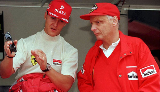 Mit dem siebenfachen Weltmeister Michael Schumacher führte Lauda viele eifrige Diskussionen