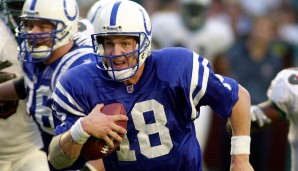 Ein weiterer Colts-Rekord: 2004 schaffte er fünf Spiele in Serie mit mindestens vier Touchdowns. Ein vorher nie gesehenes Kunststück.