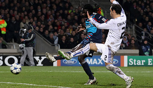 Im Achtelfinale 2010/2011 änderten sich die Vorzeichen: Bafetimbi Gomis schaffte für Lyon lediglich noch den 1:1-Ausgleich