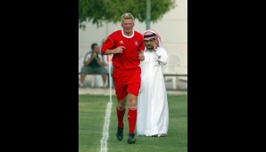 Zum Abschluss seiner Karriere wechselt er mit 35 noch nach Katar und spielt dort eine Saison für al-Arabi