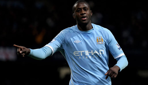 Platz 4: Yaya Touré, Manchester City: 10,8 Millionen Euro Jahresgehalt