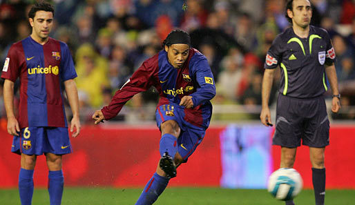 Platz 8: Ronaldinho (FC Barcelona, 2 %)