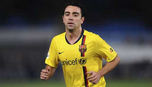 Xavi vom FC Barcelona landet mit 11 Millionen Euro auf dem 18. Rang