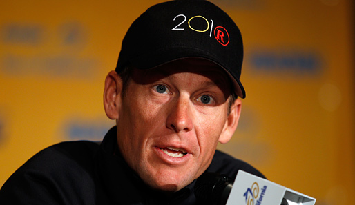 LANCE ARMSTRONG, 38 Jahre, USA, Team RadioShack, von 1999 bis 2005 Alleinherrscher bei der Tour de France, im vergangenen Jahr immerhin Dritter