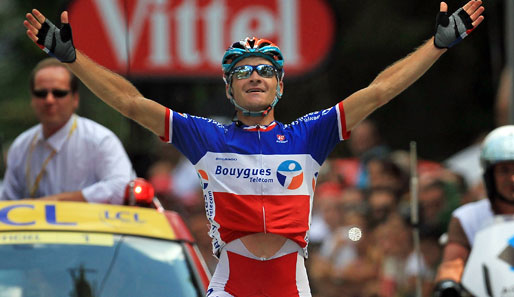 Thomas Voeckler gewann die Pyrenäen-Etappe als Solist. Es war der fünfte Tagessieg eines Franzosen