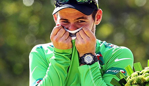 Entsprechend emotional feierte Cav sein ersten Grünes Trikot bei der Tour. In den letzten beiden Jahren belegte er jeweils Platz zwei in der Sprintwertung