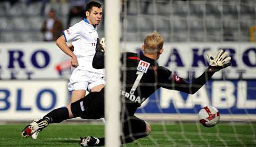 Drago Gabric kam vor der Saison von Hajduk Split und spielt links offensiv wie defensiv