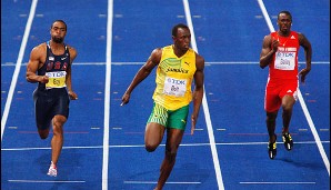 Bolt beim Weltrekord-Lauf in Berlin