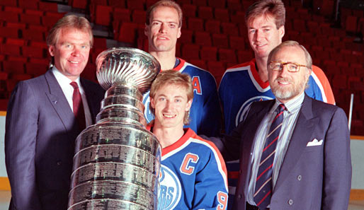 Gestatten, The Great One. Wayne Gretzky gewann in den 80er Jahren mit den Edmonton Oilers viermal den Stanley Cup