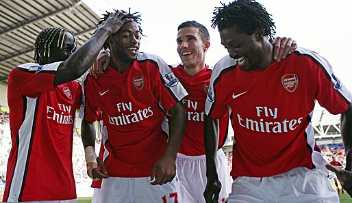 Grund zur Freude auch beim FC Arsenal: Die Gunners werden mit 914 Millionen Euro auf Platz drei geführt