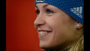 Magdalena Neuner bei ihrem Abschiedsrennen auf Schalke. Im Alter von nur 25 Jahren war nach 12 WM-Titeln und zwei olympischen Goldmedaillen Schluss. Schade!