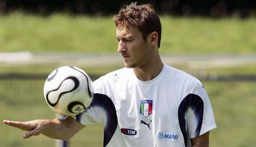 Francesco Totti - AS Rom (33 Jahre, 58 Spiele für die Nationalmannschaft, 9 Tore)