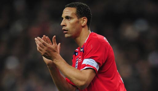 Der Kapitän: Rio Ferdinand, 31 Jahre, 57 Länderspiele, 3 Tore (Stand: 27.5.2010)
