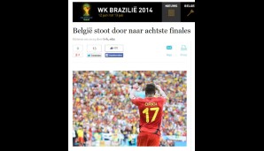 Genauso unspektakulär wie Belgiens Sieg war auch die Reaktion von "De Standaard". Eine Übersetzung braucht es wohl nicht...