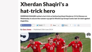Auch in England spricht der "Daily Star" über den Schweizer Helden. Und das ohne Gerüchte über einen Transfer...