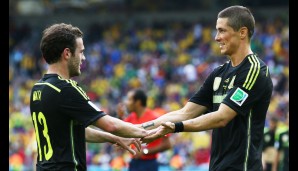 Am Ende treffen auch noch Fernando Torres und Juan Mata. Die Begeisterung hält sich in Grenzen