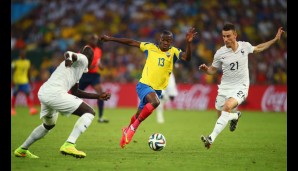 ECUADOR - FRANKREICH 0:0: Für Ecuador und Enner Valencia ging es gegen Frankreich um den Einzug ins Achtelfinale