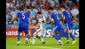 Danach das Spiel auf überschaubarem Niveau. Von Lionel Messi kam lange Zeit gar nichts...