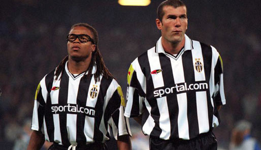 Zwei kongeniale Gefährten: Edgar Davids (l.) und Zinedine Zidane (r.) standen gemeinsam im Champions-League-Finale 1998, wo sie sich Real Madrid geschlagen geben mussten
