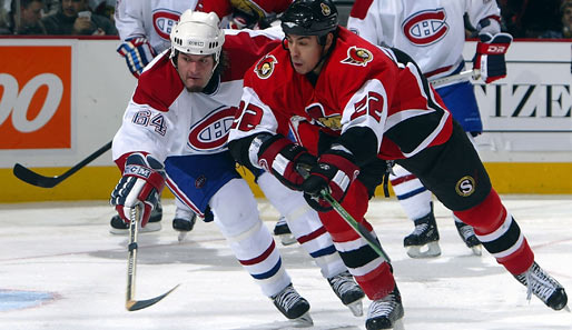 Jean-Philippe Cote (li.) spielt unter anderem für die Montreal Canadiens