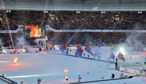 Spektakel im Nürnberger Stadion: Das DEL Winter Game sahen etwa 50.000 Zuschauer