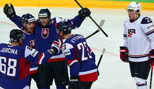Die Slowaken schossen sich mit dem Sieg gegen die USA ins Viertelfinale