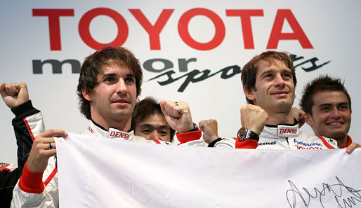 Timo Glock (li.) und Jarno Trulli erreichten mit Toyota den fünften Platz in der Konstrukteurs-WM