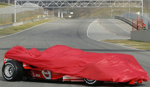 Ferrari ist wegen des besseren Wetters zur Präsentation nach Mugello umgezogen