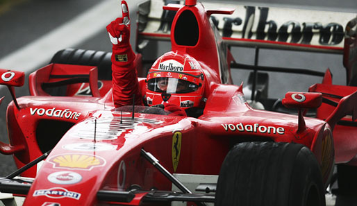 Michael Schumacher gewann mit Ferrari fünf Fahrer-Titel