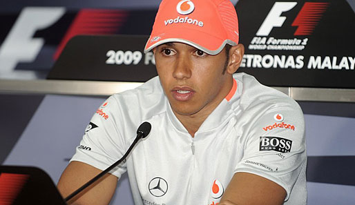 Lewis Hamilton (McLaren-Mercedes) wird beim Malaysia-GP Siebter