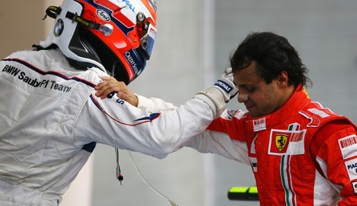BMW und Ferrari (hier Robert Kubica, links, und Felipe Massa) ziehen an einem Strang