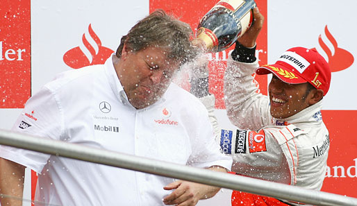 Norbert Haug konnte schon lange keinen Sieg mehr mit Lewis Hamilton feiern