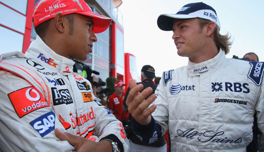 Könnten ab 2010 Teamkollegen sein: Lewis Hamilton (links) und Nico Rosberg