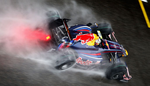 Regen in Silverstone: Für Sebastian Vettel (hier in China) kein Problem